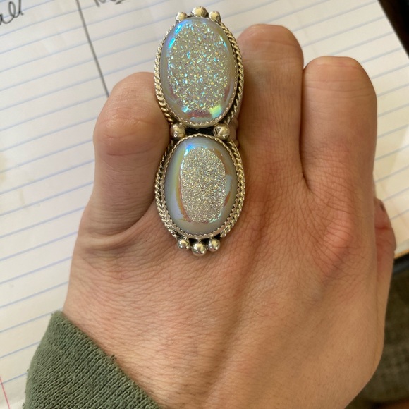 M&S druzy ring in ice - Picture 2 of 5